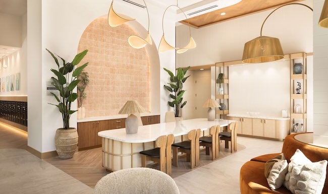 Beautifully decorated lobby